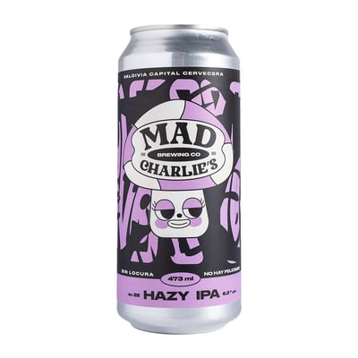 Cerveza Mad Charlies Hazy IPA Lata 473cc