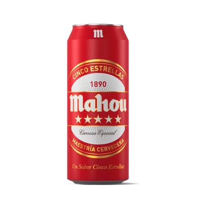 Cerveza Mahou 5 Estrellas Lata 500cc