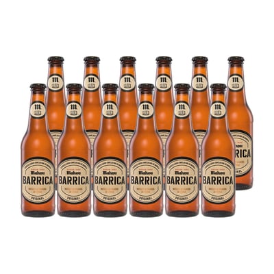 Cerveza Mahou Barrica Original Botella 330cc X12