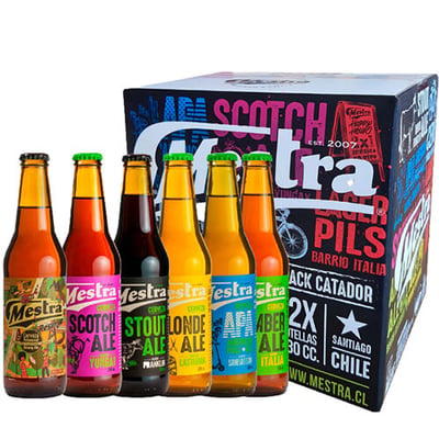 Cerveza Mestra Pack Catador 12 Bot. 330cc