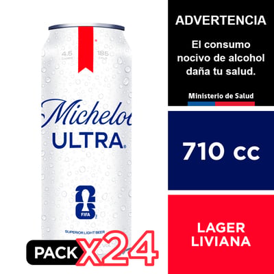 Cerveza Michelob Ultra 4,2 ° 24 X 710 Cc