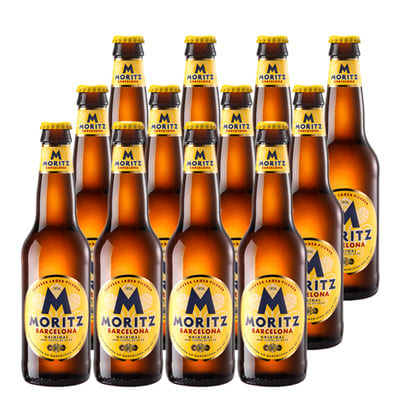 Cerveza Moritz Lager Botella 330cc X12
