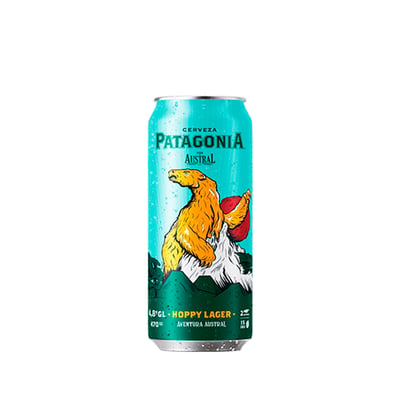 Cerveza Patagonia Hoppy Lager Lata 470 Cc