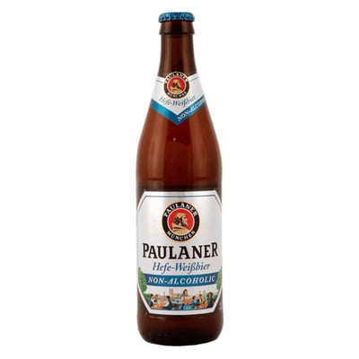 Cerveza Paulaner Weissbier 0,0% Alkoholfrei Botellin 500cc