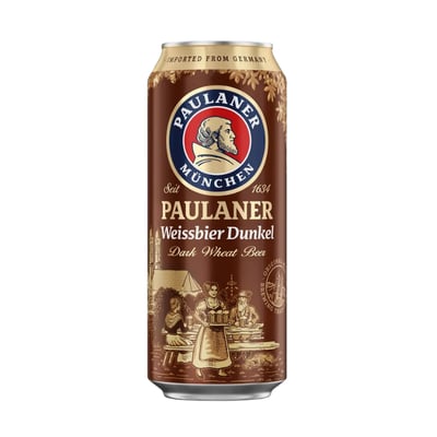 Cerveza Paulaner Weissbier Dunkel 5,3˚ - Lata 500c