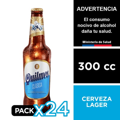 Cerveza Quilmes 4,9° 24 X 300 Cc.
