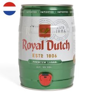Cerveza Royal Dutch Lager 5.0° Barril 5 L