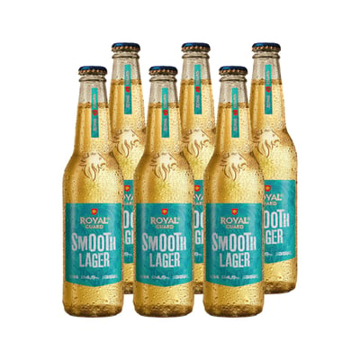 Cerveza Royal Guard Smooth Lager Botella 355cc X6