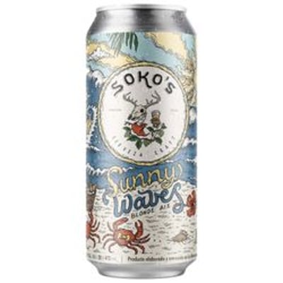 Cerveza Sokos Sunny Waves 5° Lata 473 cc