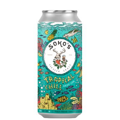 Cerveza Sokos Tropical Chill 473ml