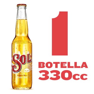 Cerveza Sol botella 330 cc