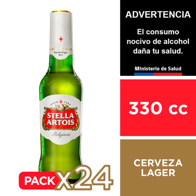 Cerveza Stella Artois 5,0° 24 X 330cc.