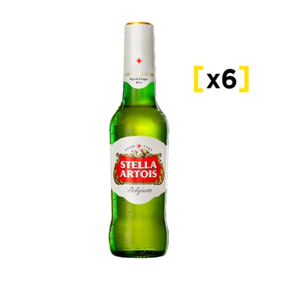 Cerveza Stella Artois Botella 330 Cc X6