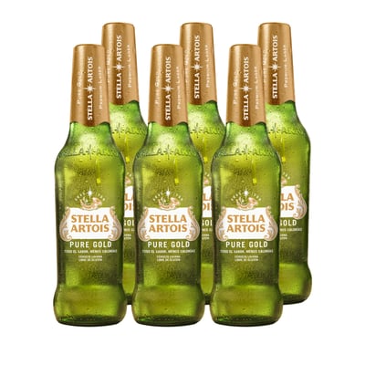 Cerveza Stella Artois Pure Gold 4.3° 330cc x6