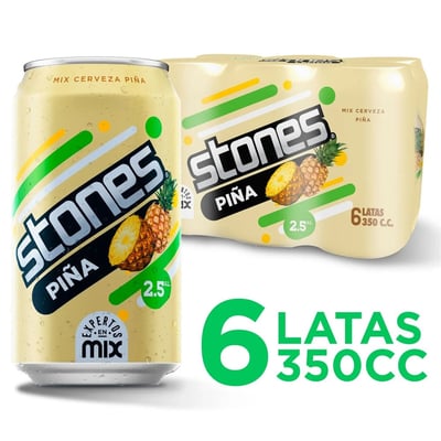 Cerveza Stones piña lata 6 un de 350 ml