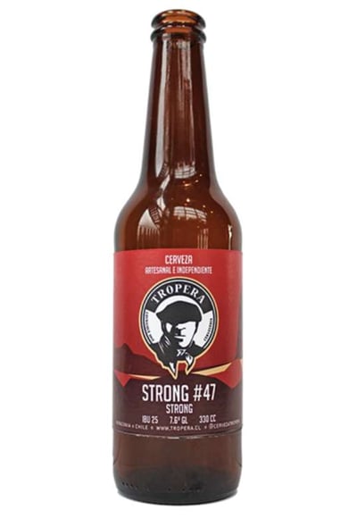 Cerveza Tropera Strong #47 en Botella 330cc 7.6 alc.