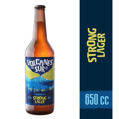 Cerveza Volcanes del sur strong lager botella 650 cc