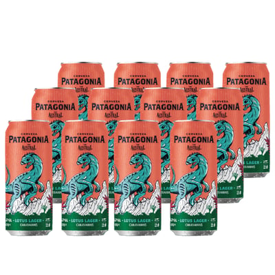 Cervezas Austral Patagonia Lotus Lager Lata 470cc X12