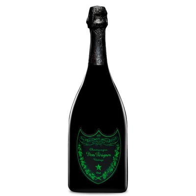 Champagne Dom Perignon Blanc Etiqueta Luminosa