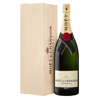 Champagne Moet & Chandon Imperial Brut - 3L + Estuche Madera