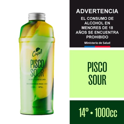 Cóctel Capel pisco sour 14° botella 1 L