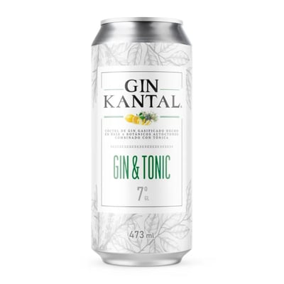 Cóctel Kantal Gin & Tonic 7° Lata 473cc