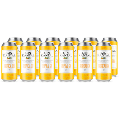 Cóctel Kantal Tropical Gin 7° Lata 473cc x12 ($ 2.165 c/u)
