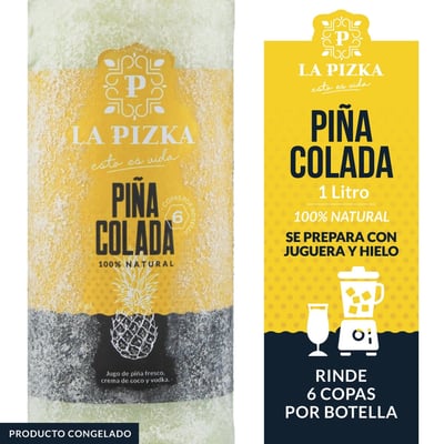 Cóctel La Pizka piña colada 1 L