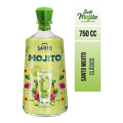 Coctél limón Santa Mojito botella 750 cc