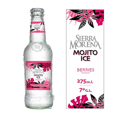 Cóctel mojito ice Sierra Morena berries botella 275 cc