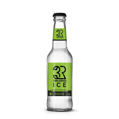 Cóctel Tres Erres ice manzana botella 275 cc