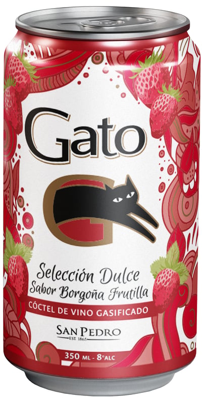 Cóctel Vino Gato Dulce Borgoña 9° 350cc