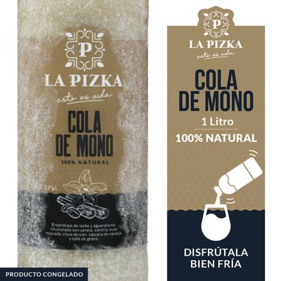 Cola de mono La Pizka congelado botlla 1 L