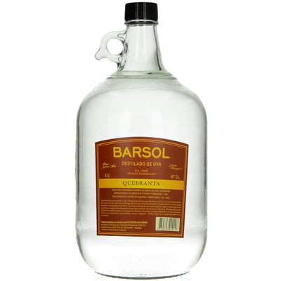 Destilado de Uva Barsol Quebranta 4 Litros