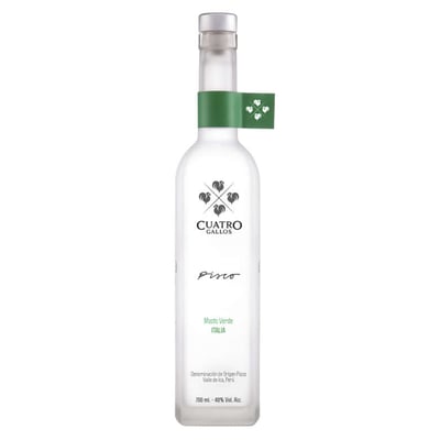 Destilado de Uva Cuatro Gallos Mosto Verde Italia 40°alc. 750cc