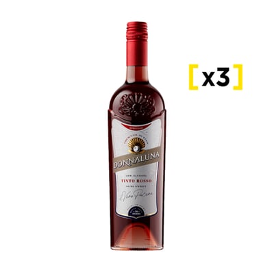 Donnaluna Coctel Tinto Rosso 750 Cc X3