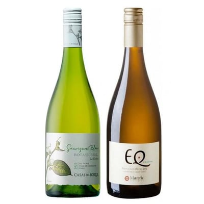 DUO CASAS DEL BOSQUE - MATETIC: 1x Vino Casas Del Bosque La Cantera Sauvignon Blanc 750cc + 1x Vino Matetic EQ Coastal Sauvignon Blanc 750cc