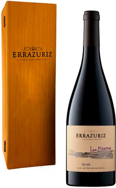 Errazuriz Las Pizarras Syrah Aconcagua Costa 2020 En Caja De Madera