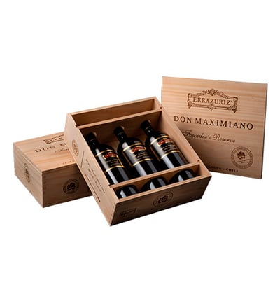 Errazuriz Trilogia Don Maximiano 2010 - 2011 - 2013 En Caja De Madera