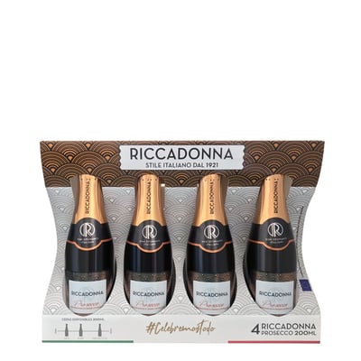 Espumante 4x Riccadonna Prosecco 200cc