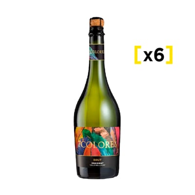 Espumante 7 Colores Brut Botella 750cc X6