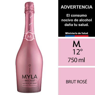 Espumante Myla Brut Rosé 12° 750 Ml.