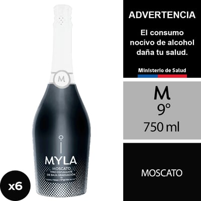 Espumante Myla Moscato 9° 6 X 750 Ml.