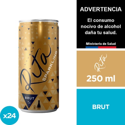 Espumante Rita Sparkling Brut Lata 24 X 250 Ml.