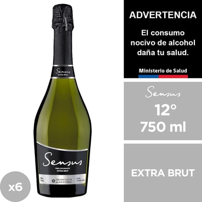 Espumante Sensus Extra Brut 12° 6 X 750 Ml.