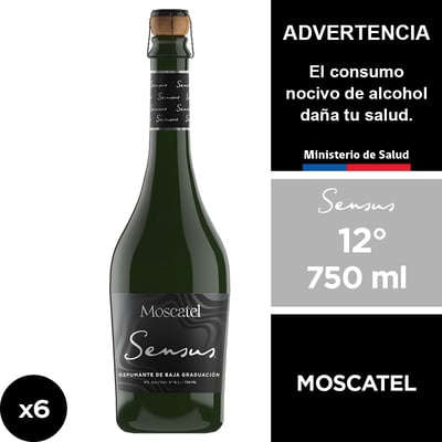 Espumante Sensus Moscatel 9° 6 X 750 Ml.