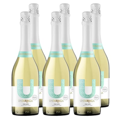 Espumante Undurraga U Brut Sin Alcohol 750cc x6