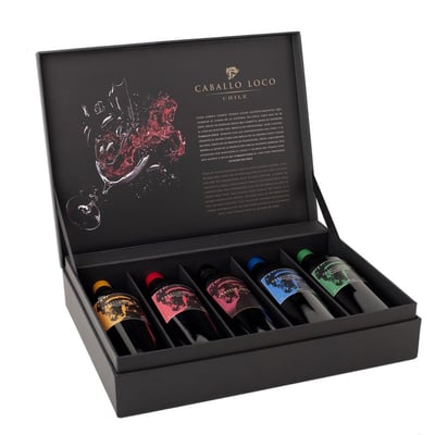 Estuche Caballo Loco Icono + 4 Grand Cru 750cc