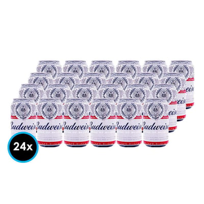 [EXP 09-01-2026] 24x Cervezas Budweiser en Lata 354cc 