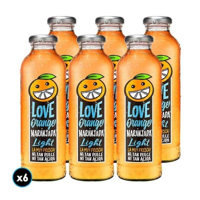 [EXP: 19/02] 6x Jugo Naranjada Love Orange Light 475cc